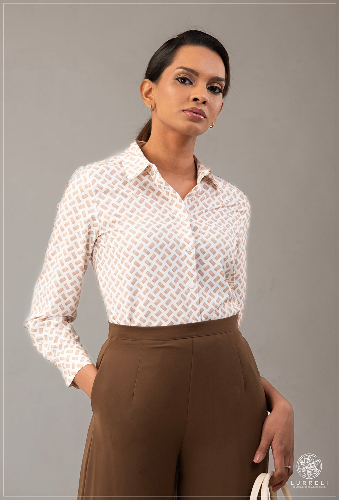 Long Sleeve Collard Blouse