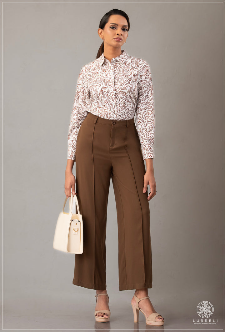 Long Sleeve Collard Blouse