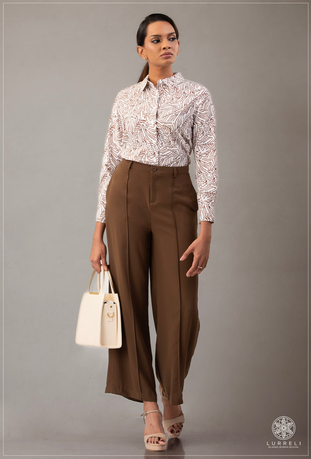 Long Sleeve Collard Blouse