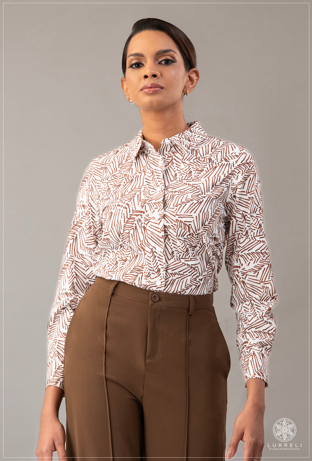 Long Sleeve Collard Blouse