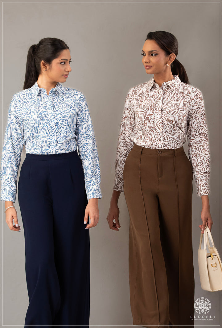 Long Sleeve Collard Blouse