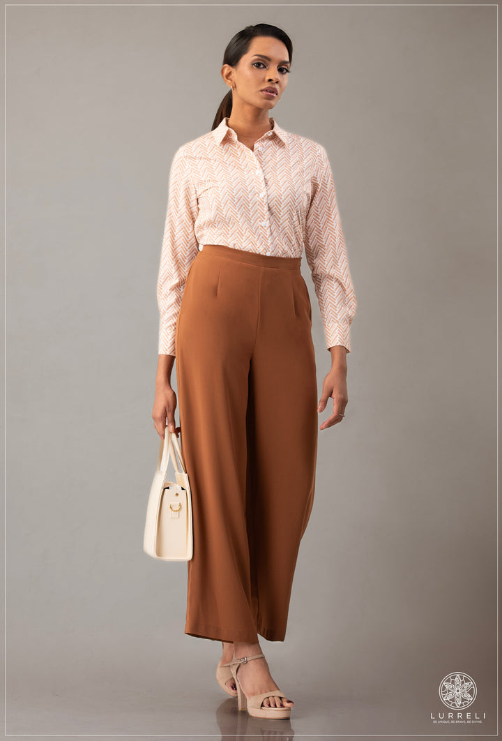 Long Sleeve Collard Blouse