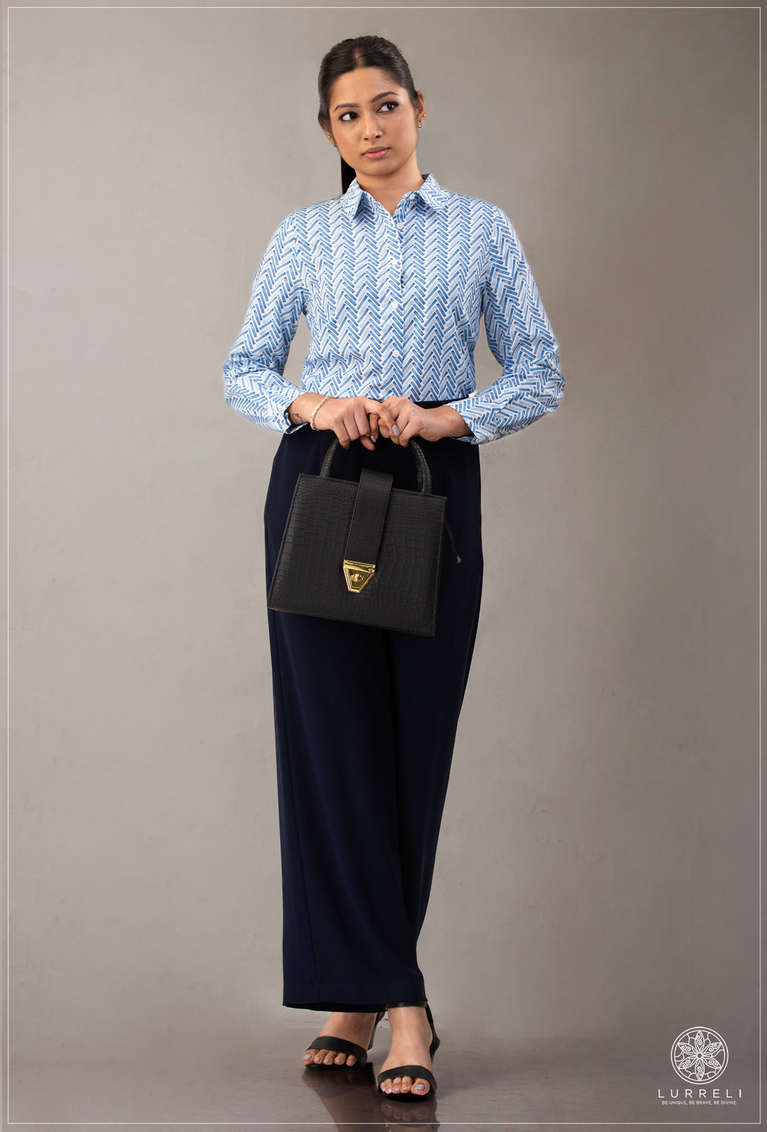 Long Sleeve Collard Blouse