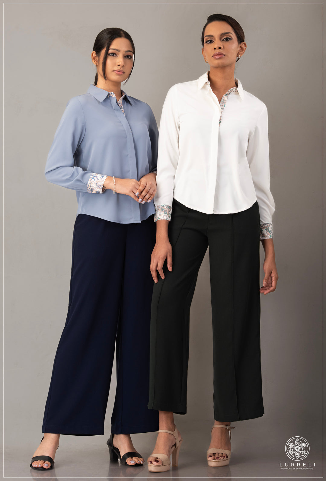 Long Sleeve Collard Blouse