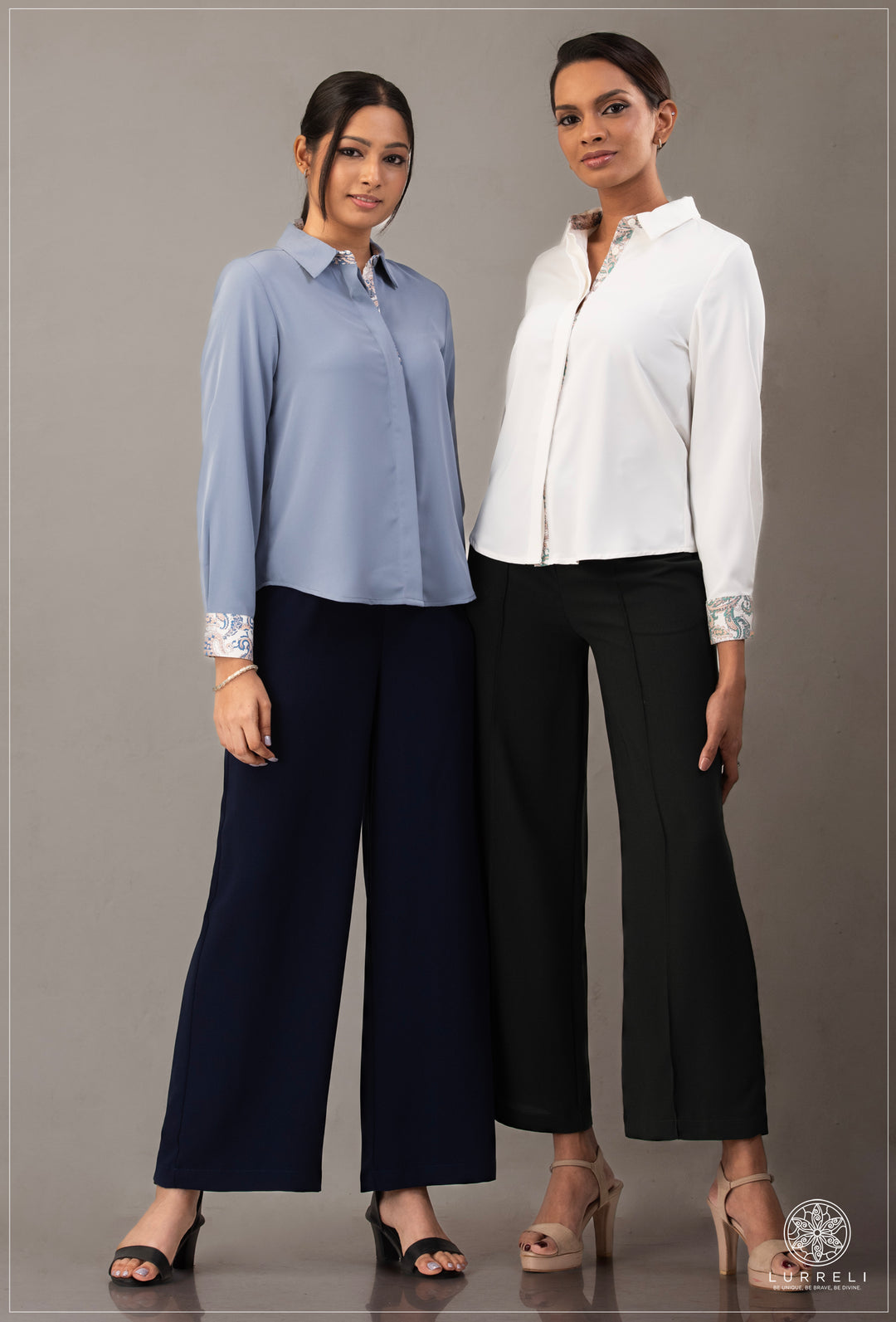 Long Sleeve Collard Blouse