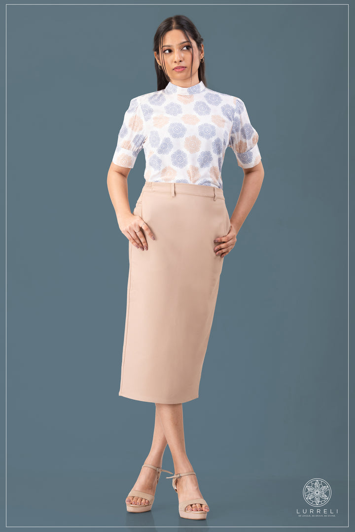 Cup Detail Workwear Top