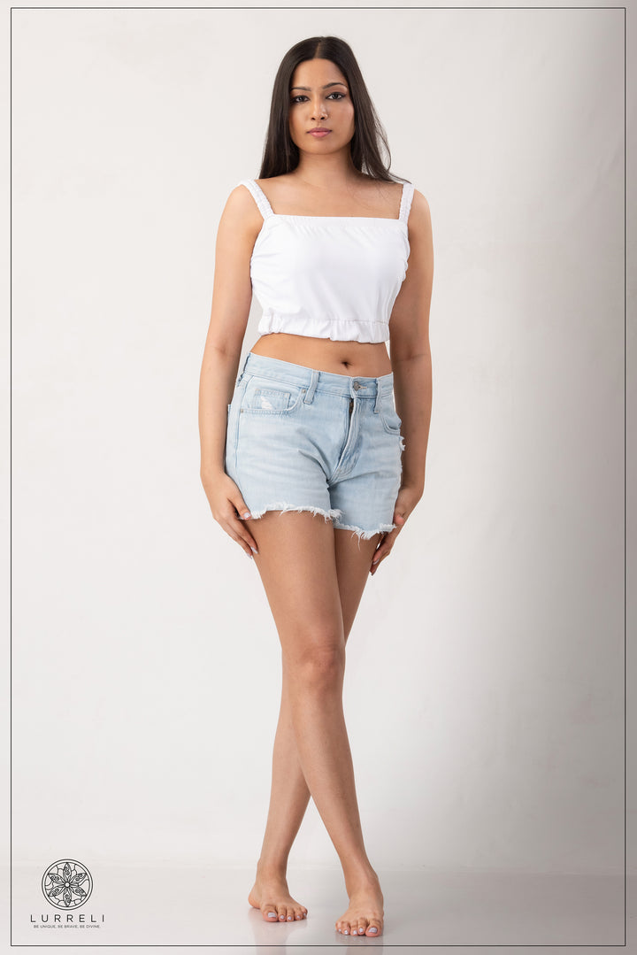 Ruched crop top