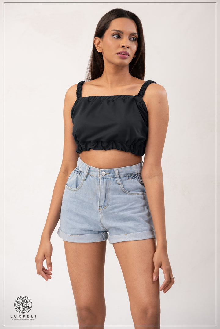 Ruched crop top