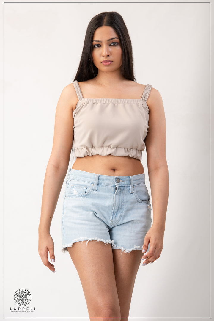Ruched crop top