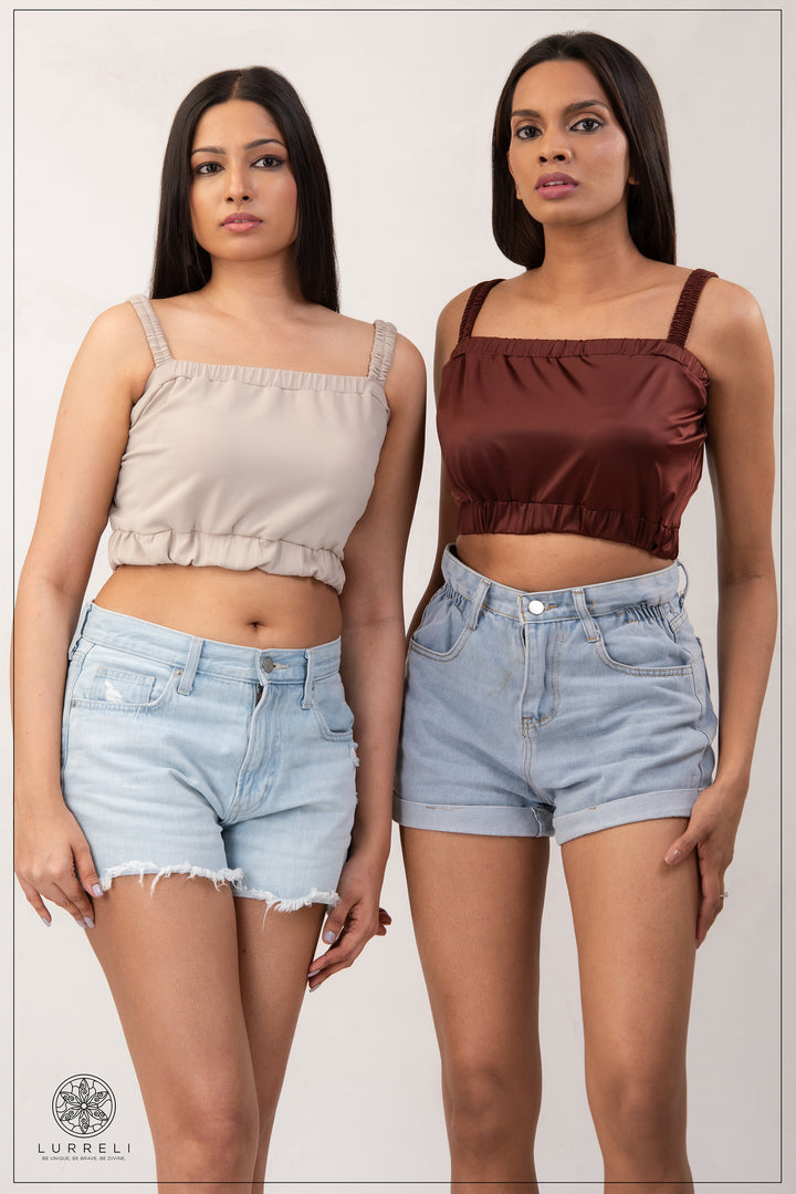 Ruched crop top