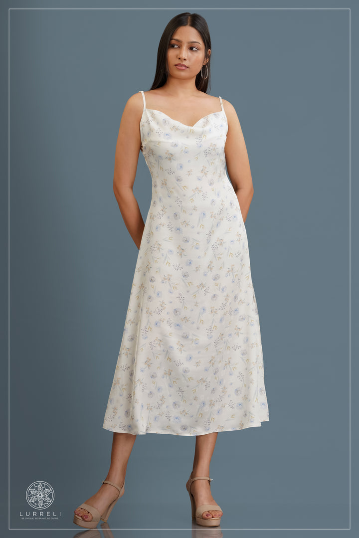 Floral midi slip dress