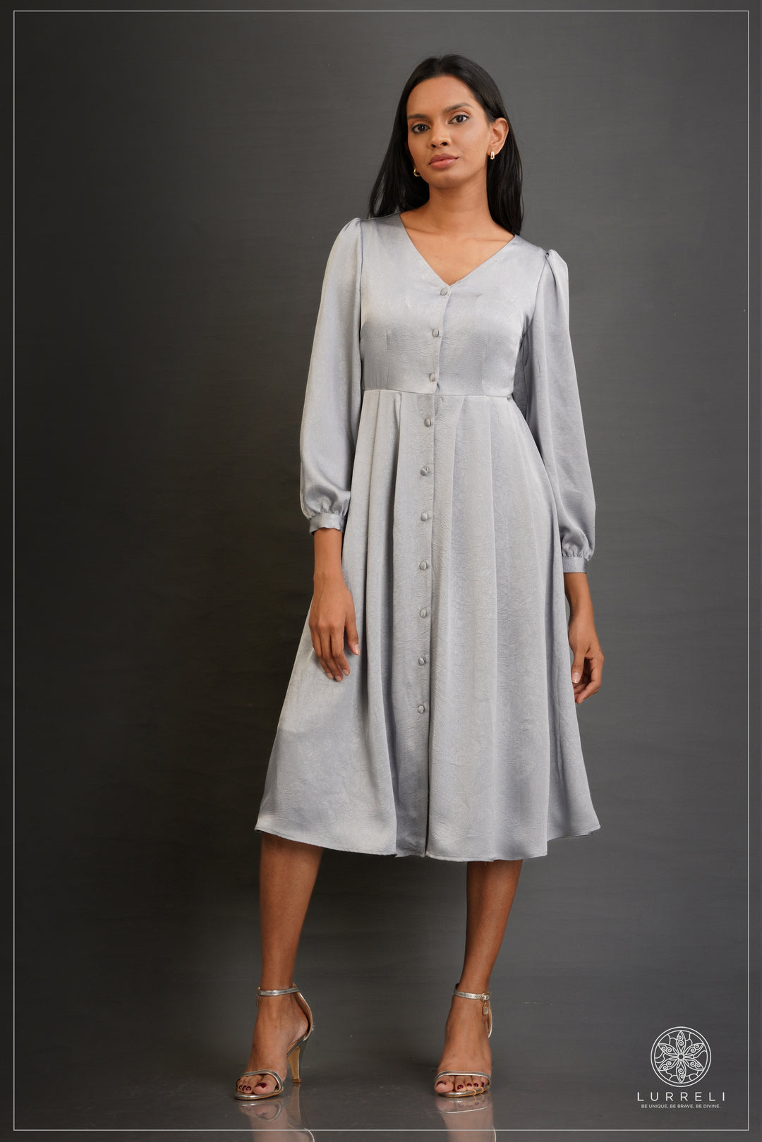 Alora Buttoned Midi Dress