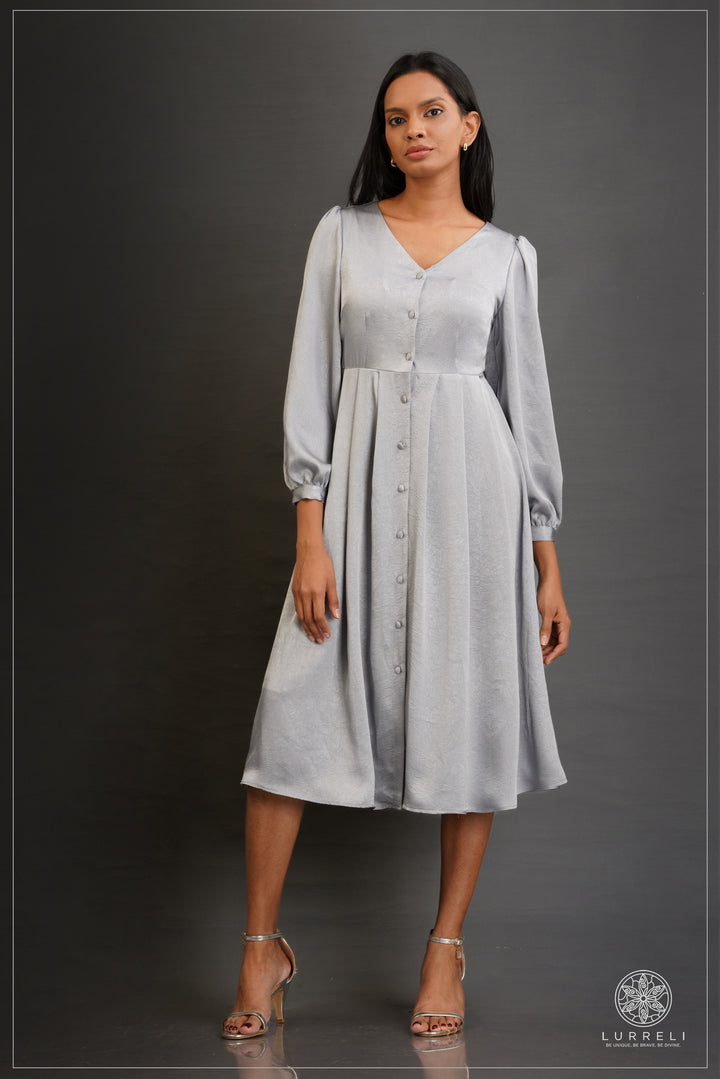 Alora Buttoned Midi Dress
