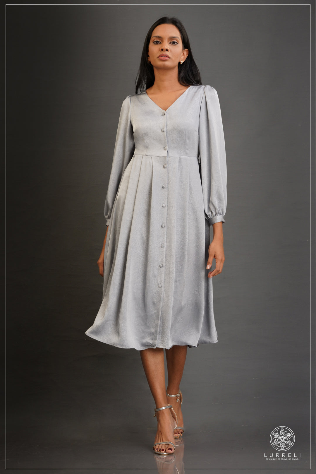 Alora Buttoned Midi Dress
