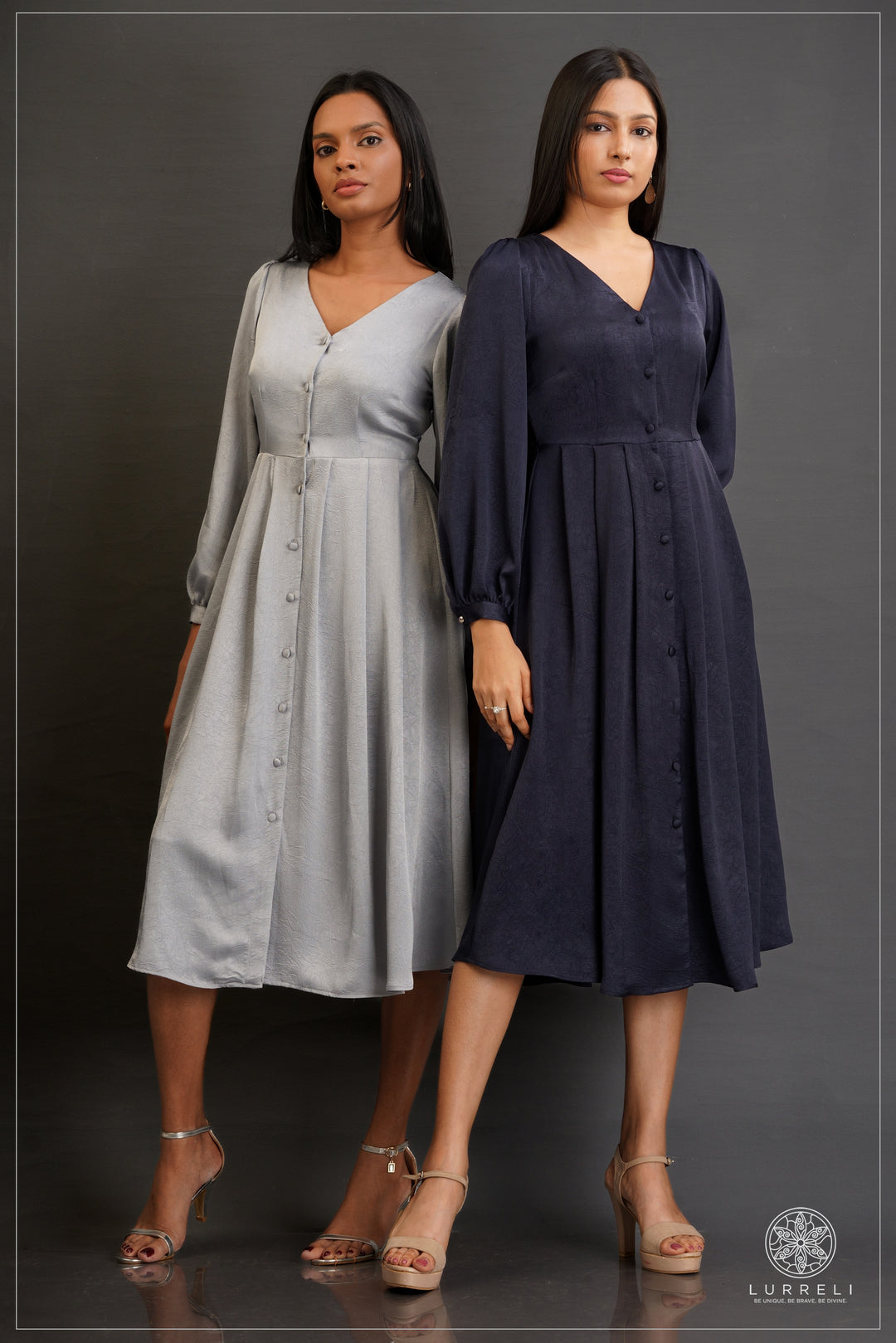 Alora Buttoned Midi Dress
