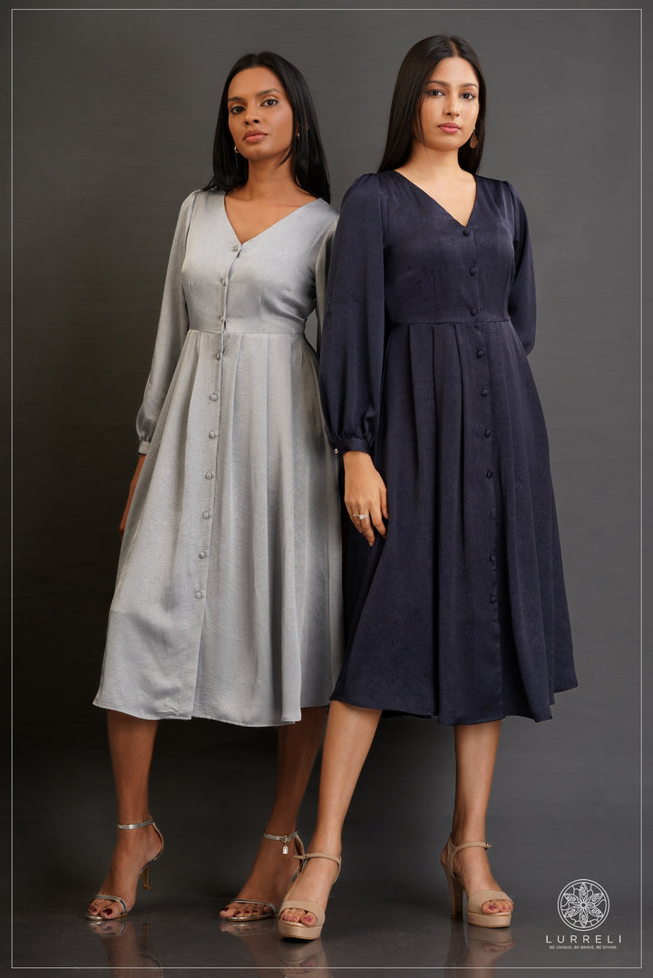 Alora Buttoned Midi Dress