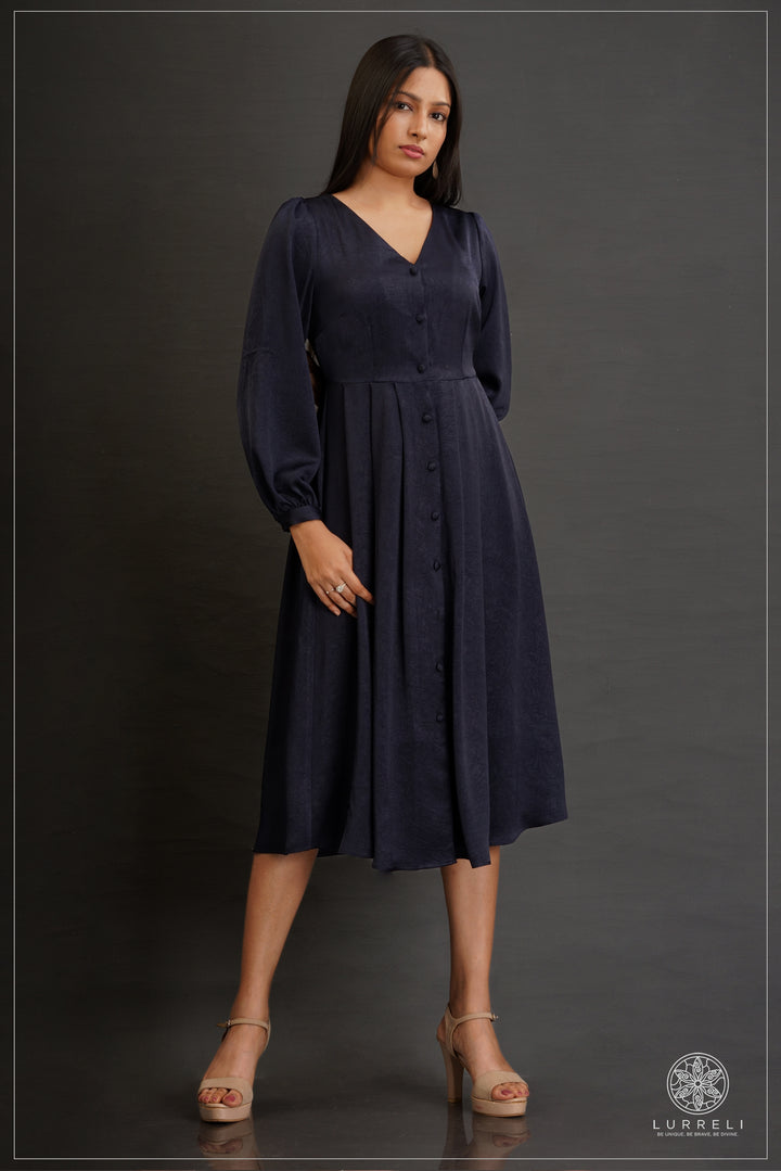 Alora Buttoned Midi Dress