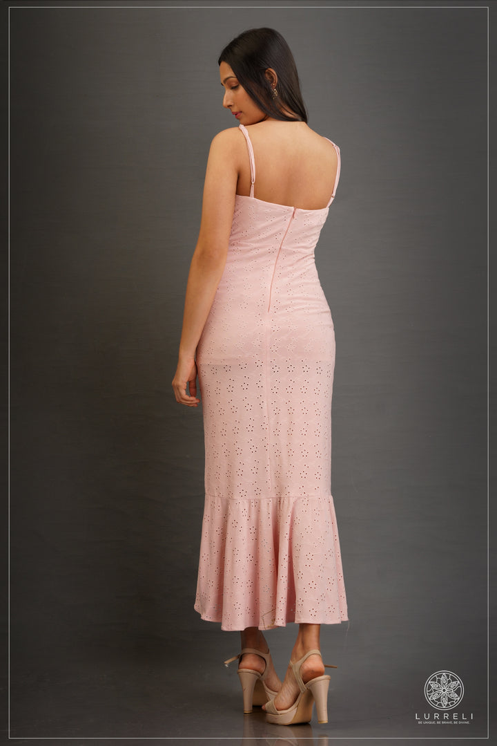 Women's Summer Casual Midi Cami Dress Elegant Spaghetti Strap Summer Dress