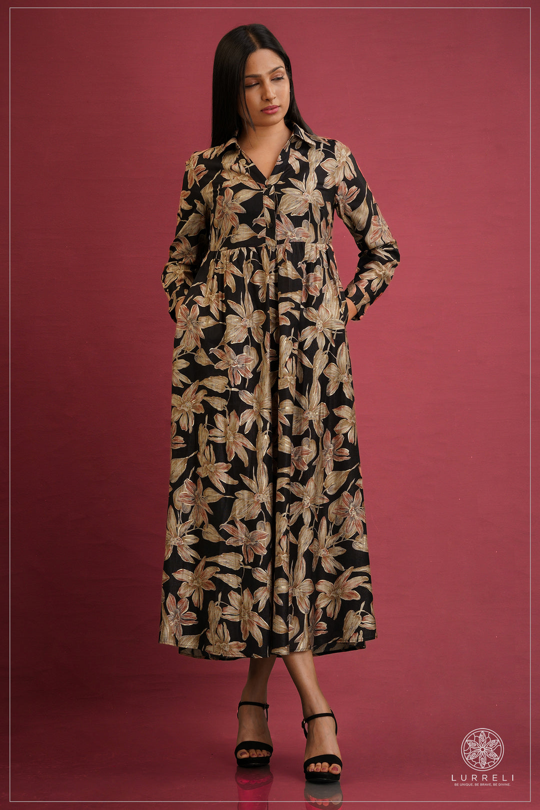 Fit and flare maxi dresses