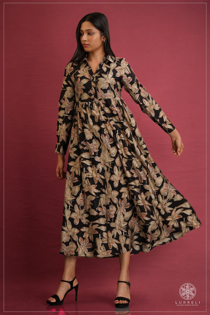 Fit and flare maxi dresses