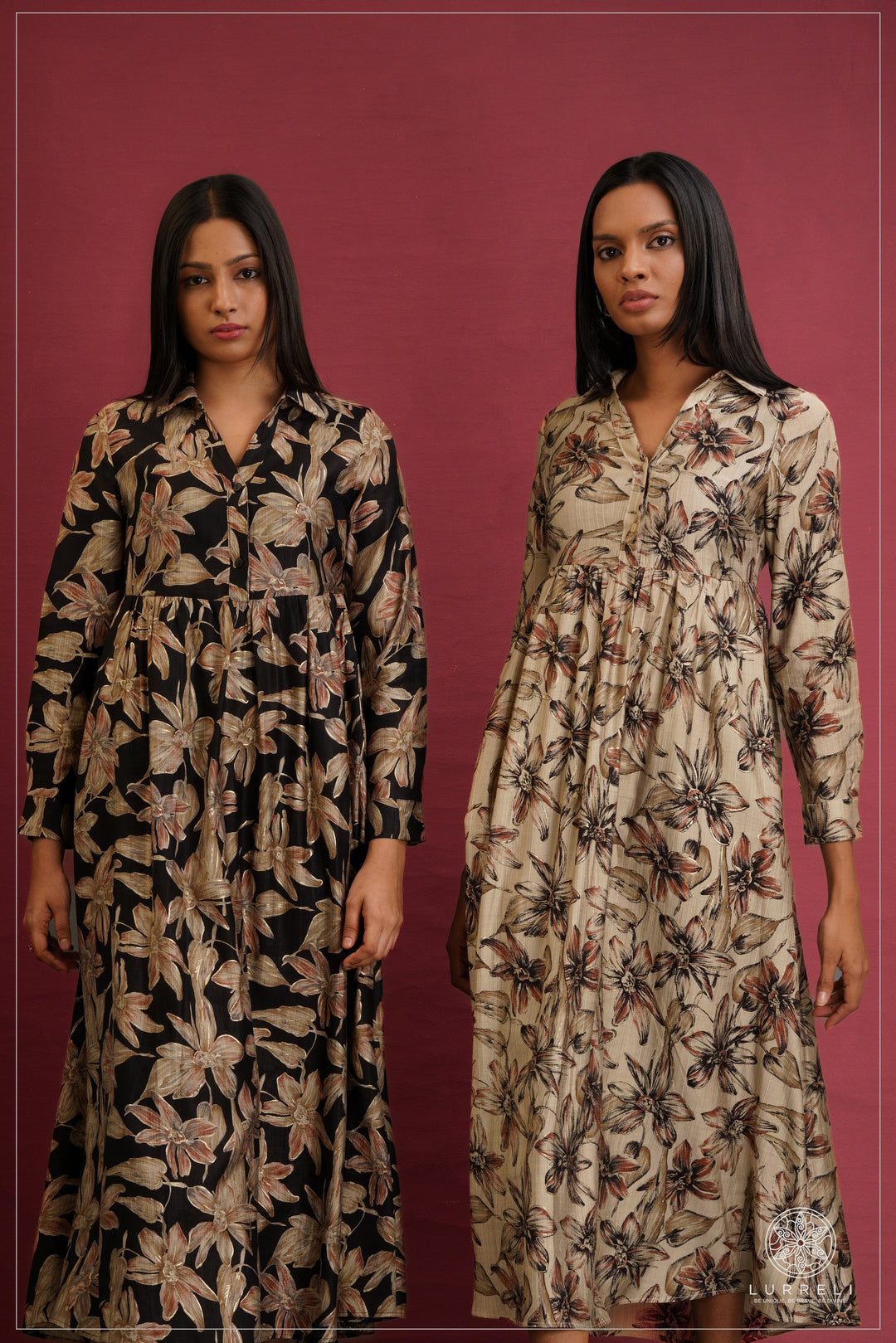 Fit and flare maxi dresses