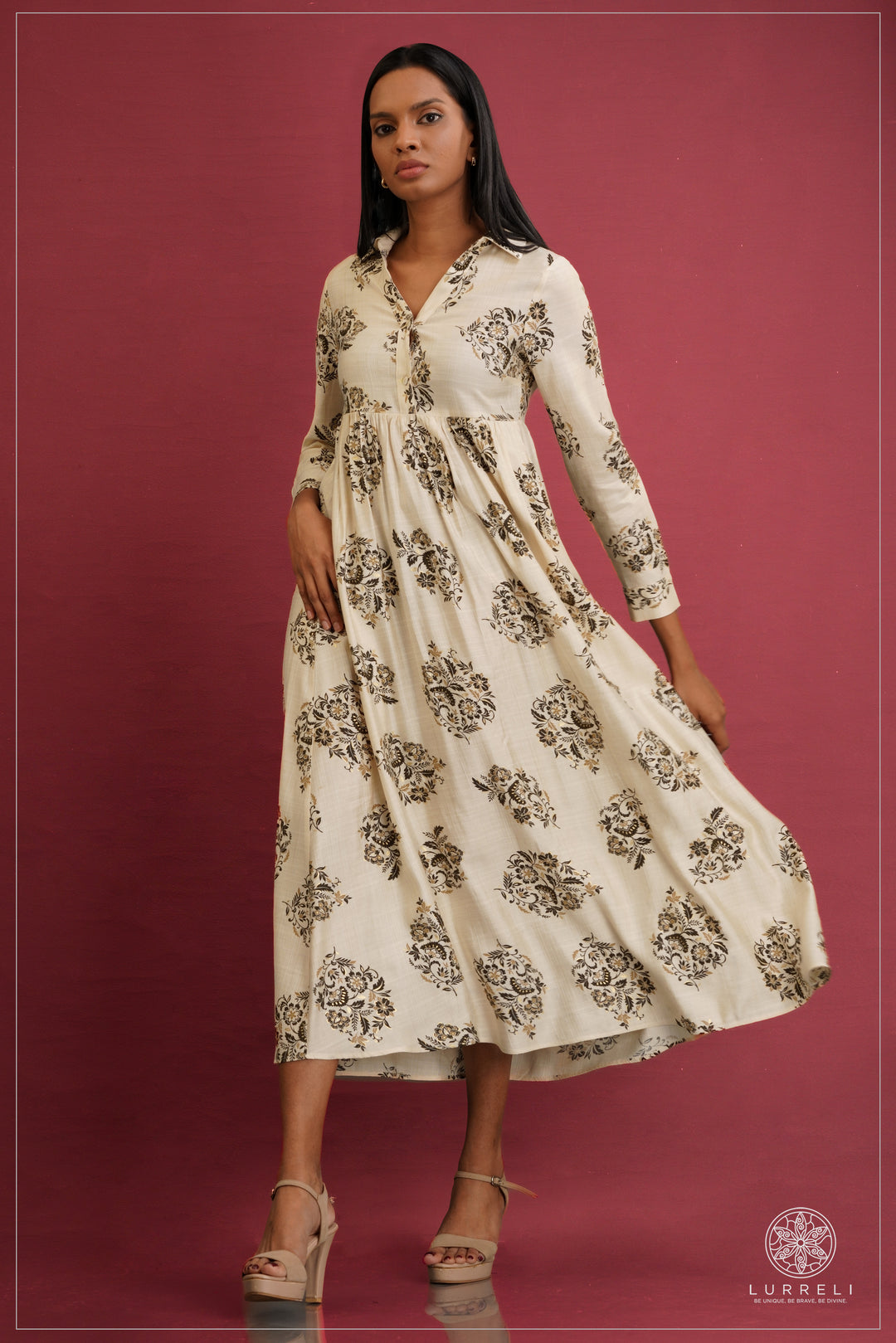 Fit and flare maxi dresses