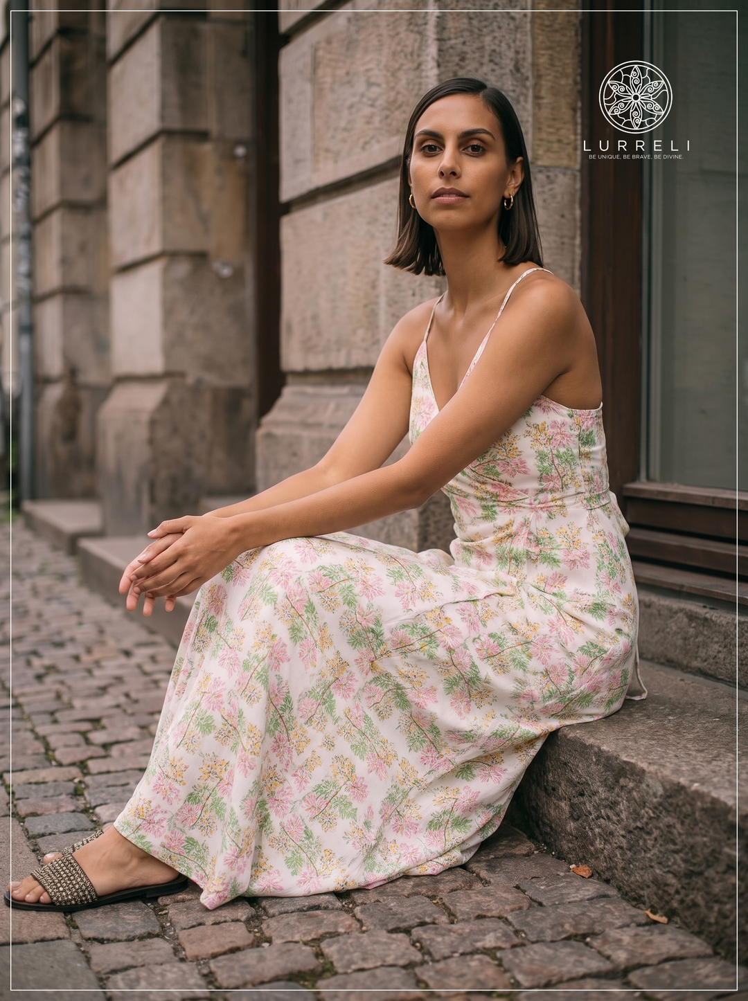 Floral Crossback Maxi Dress