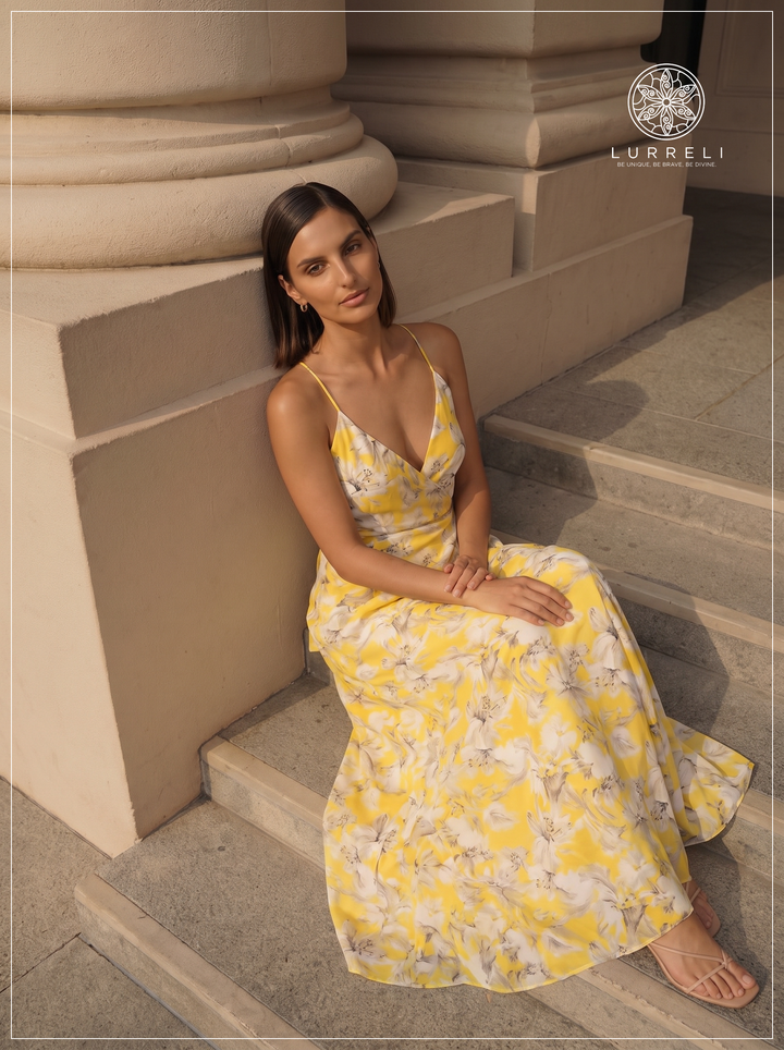 Floral Crossback Maxi Dress