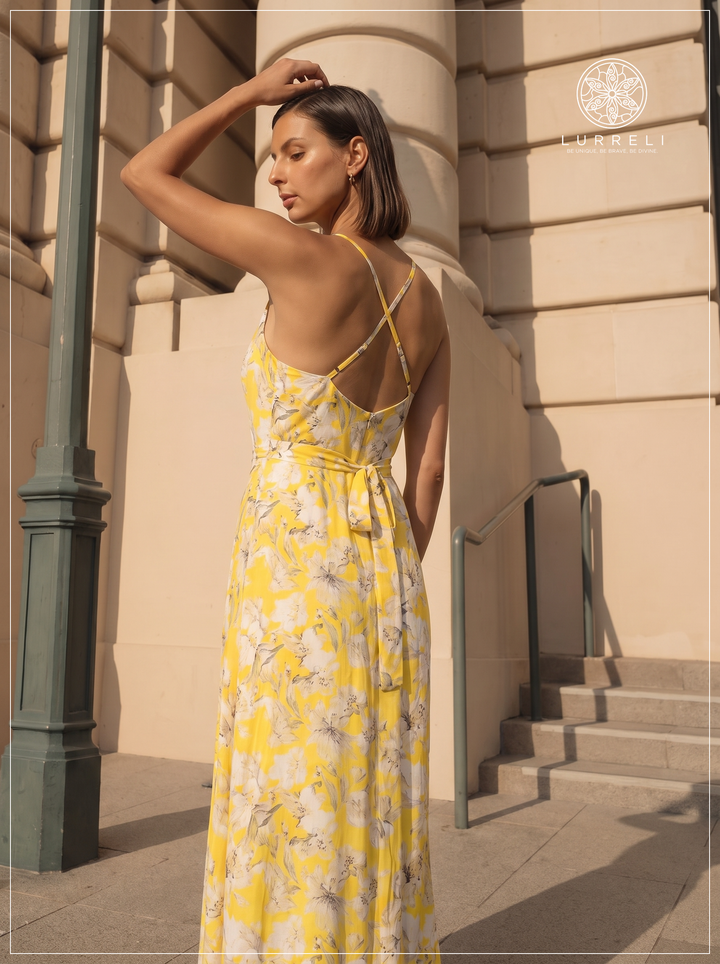 Floral Crossback Maxi Dress