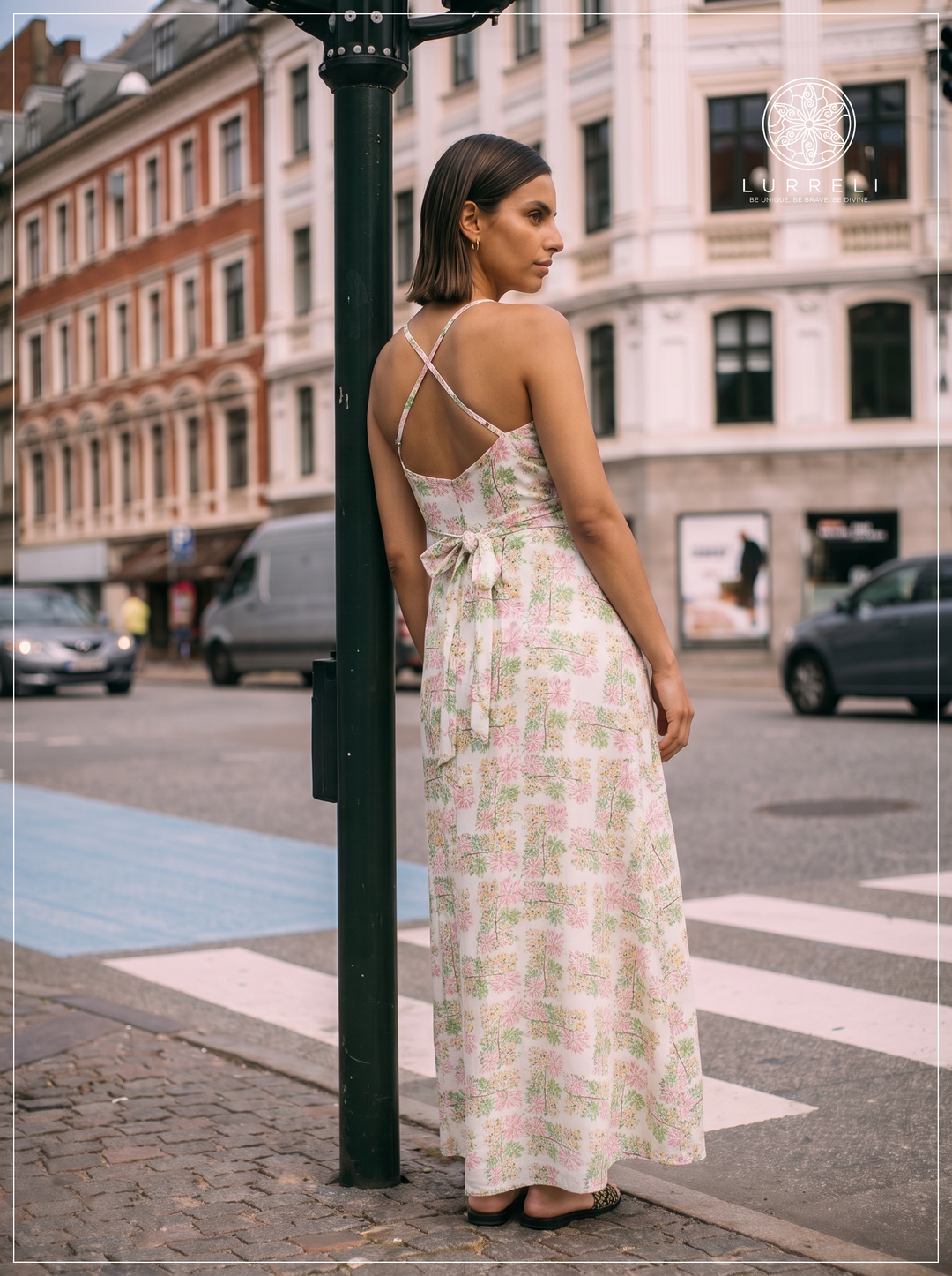 Floral Crossback Maxi Dress