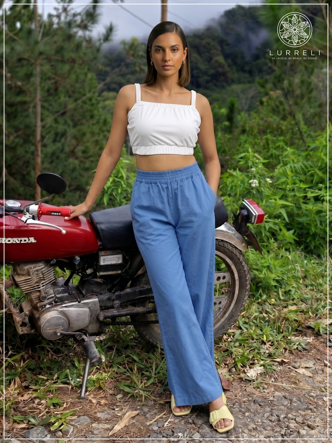 Casual Linen Wide-Leg Pants