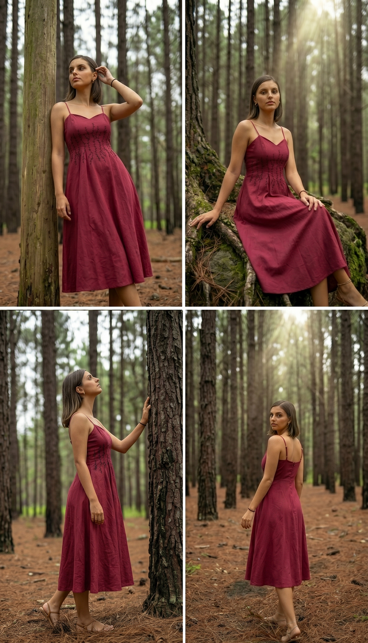 Serifine Floral Embellished Maxi Dress