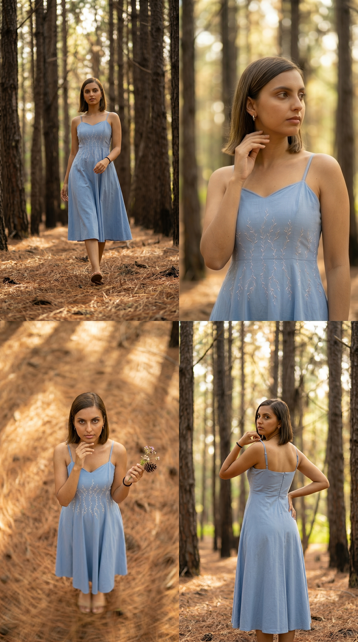 Serifine Floral Embellished Maxi Dress