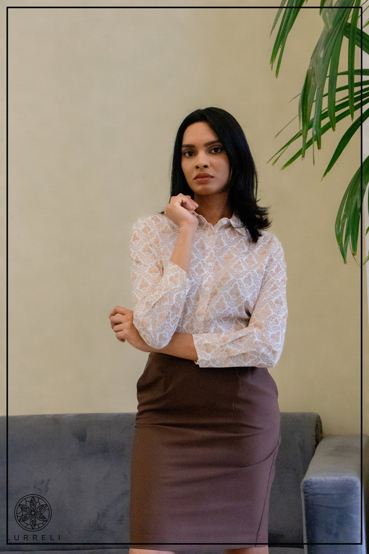 Printed Work Wear Blouse