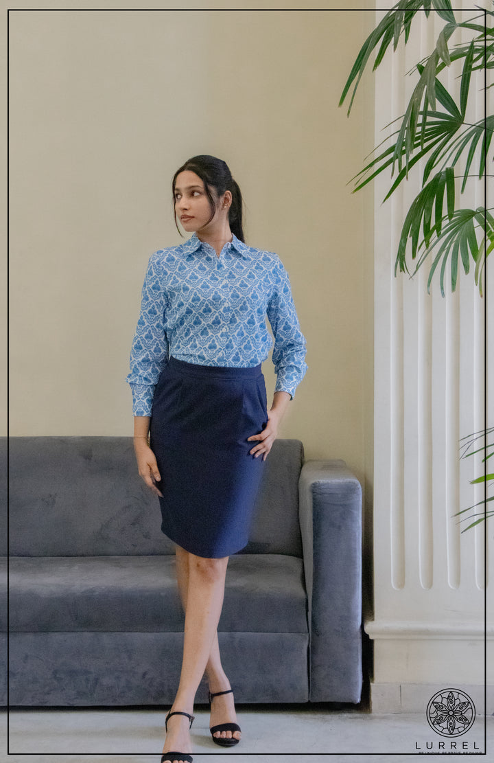 Printed Work Wear Blouse