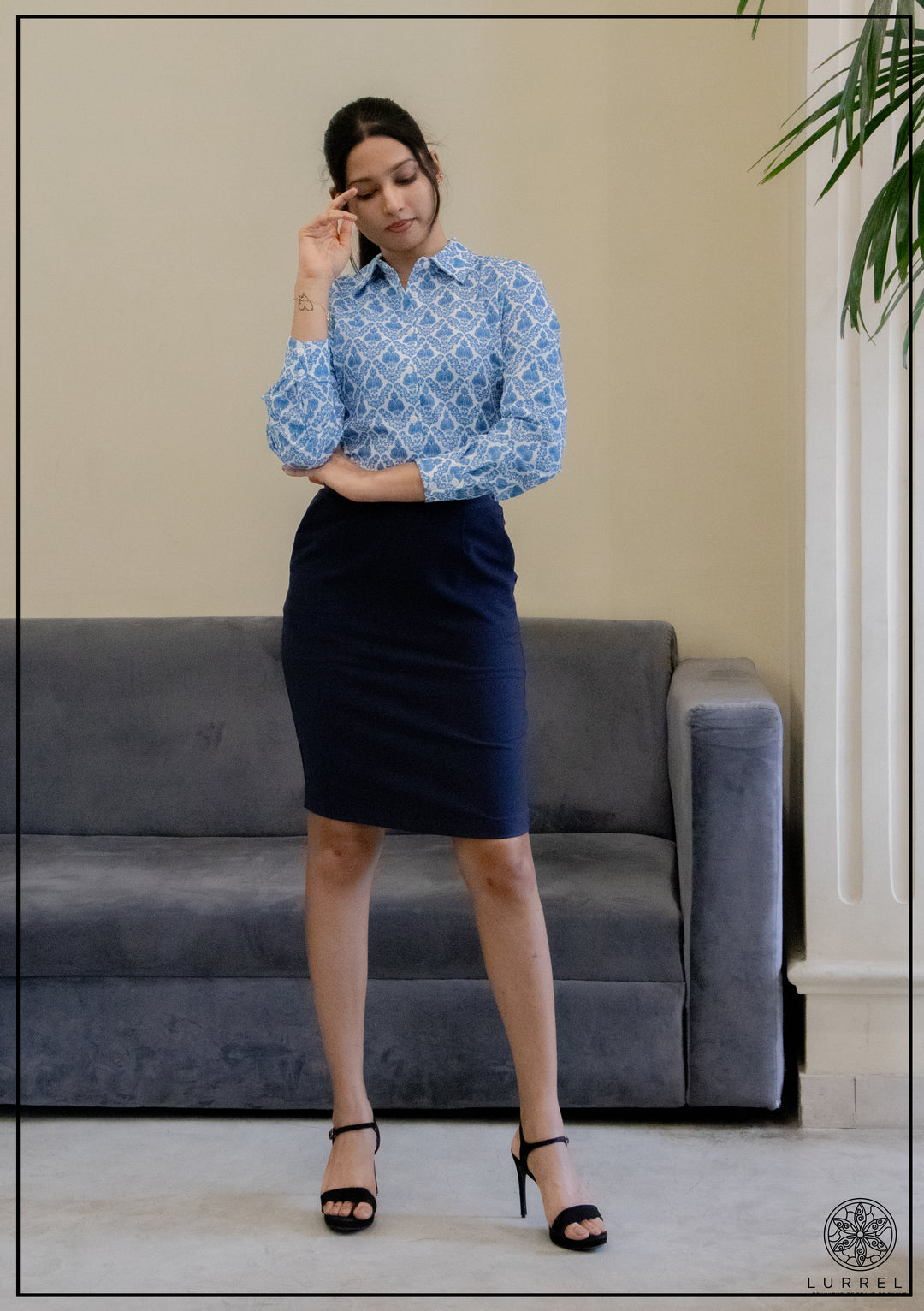 Printed Work Wear Blouse