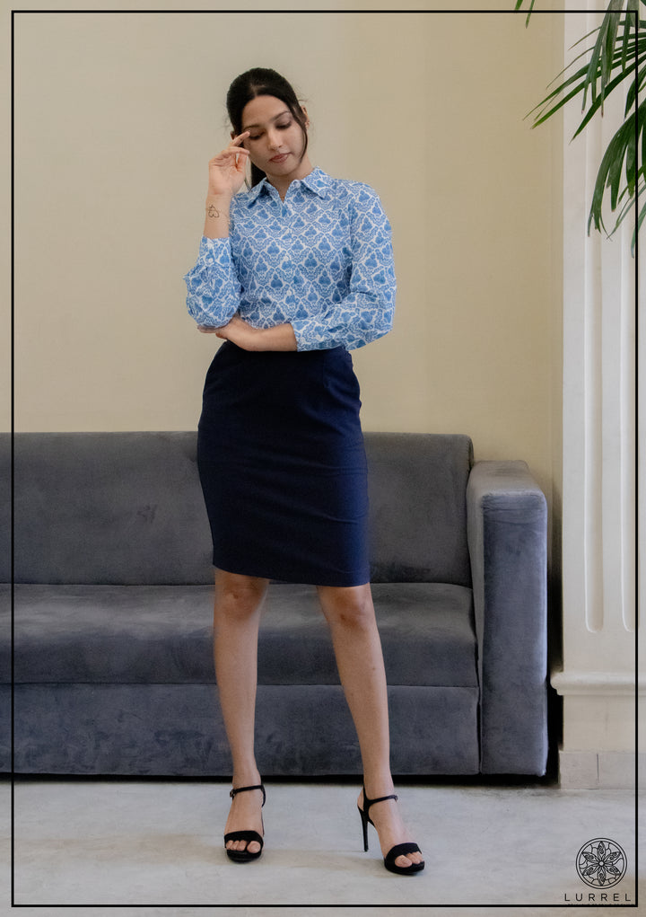 Printed Work Wear Blouse