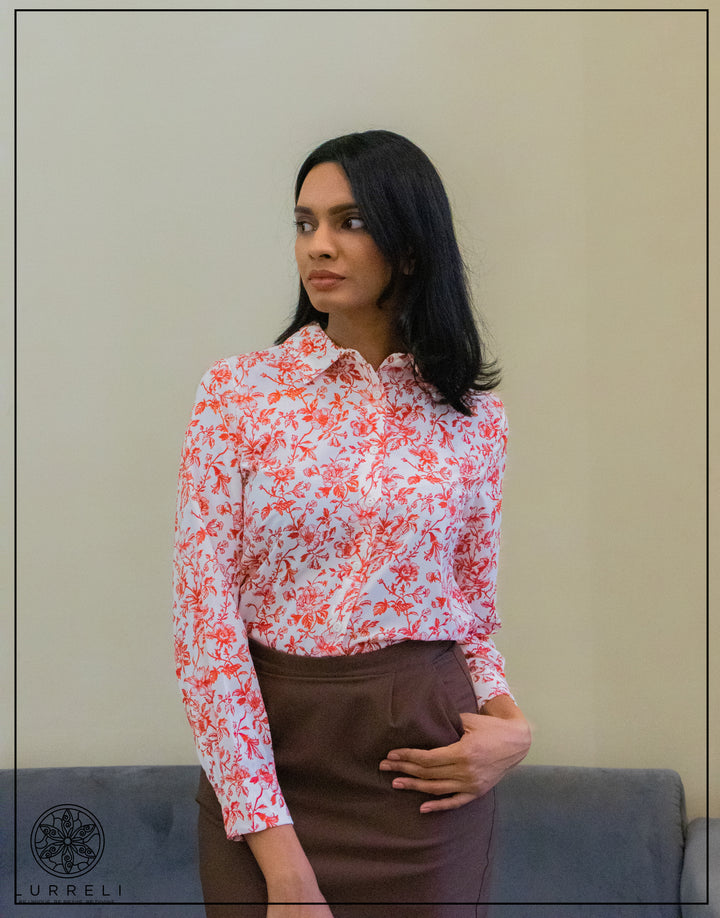 Printed Work Wear Blouse