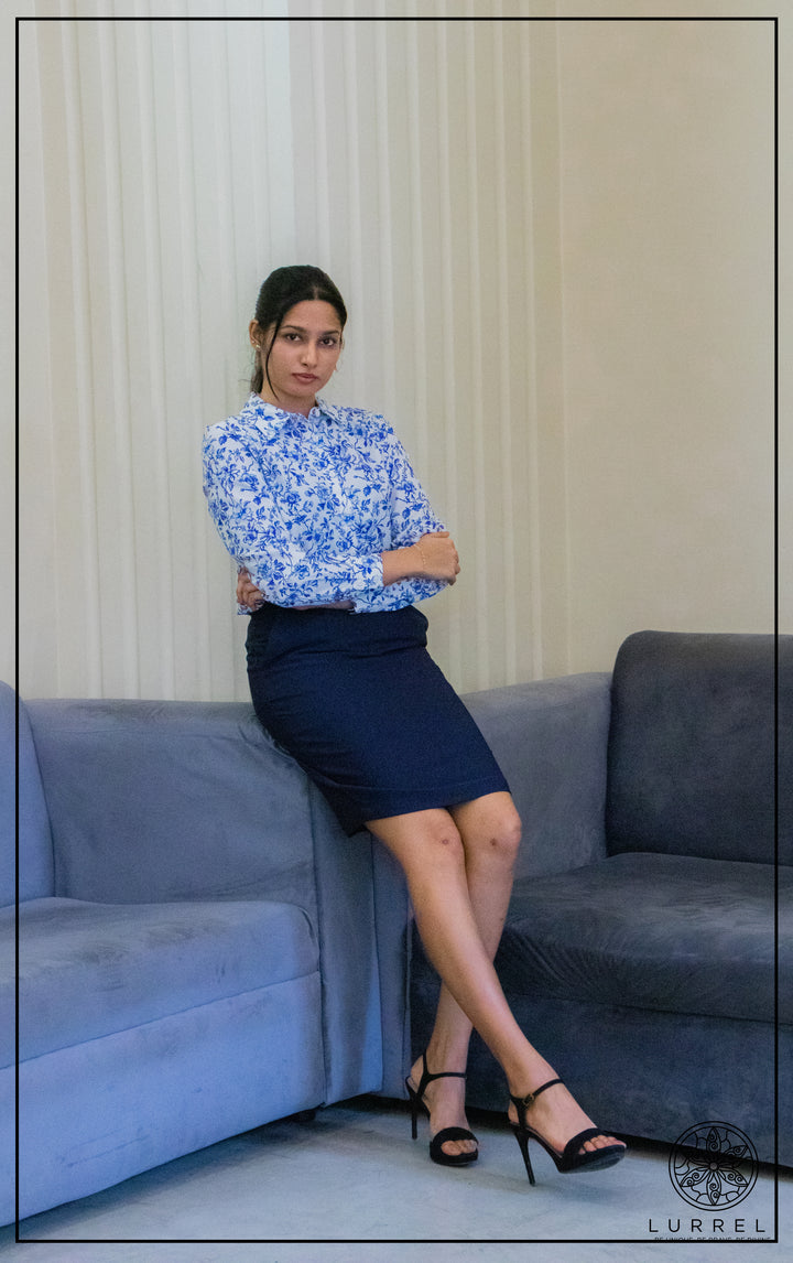 Printed Work Wear Blouse