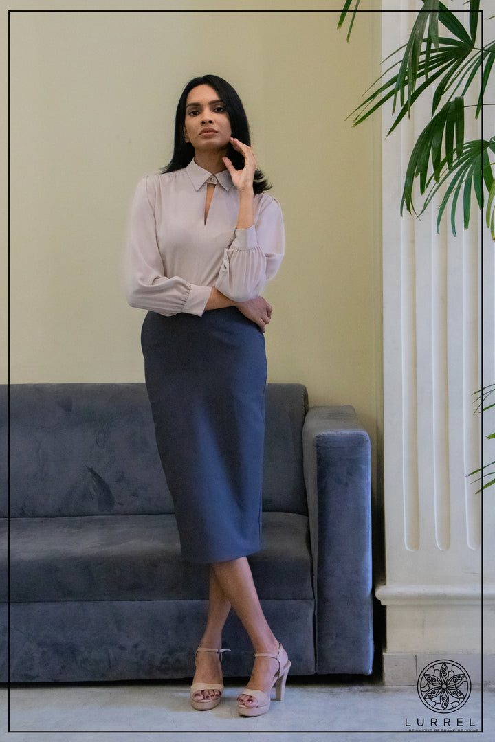 Solid Work Wear Blouse