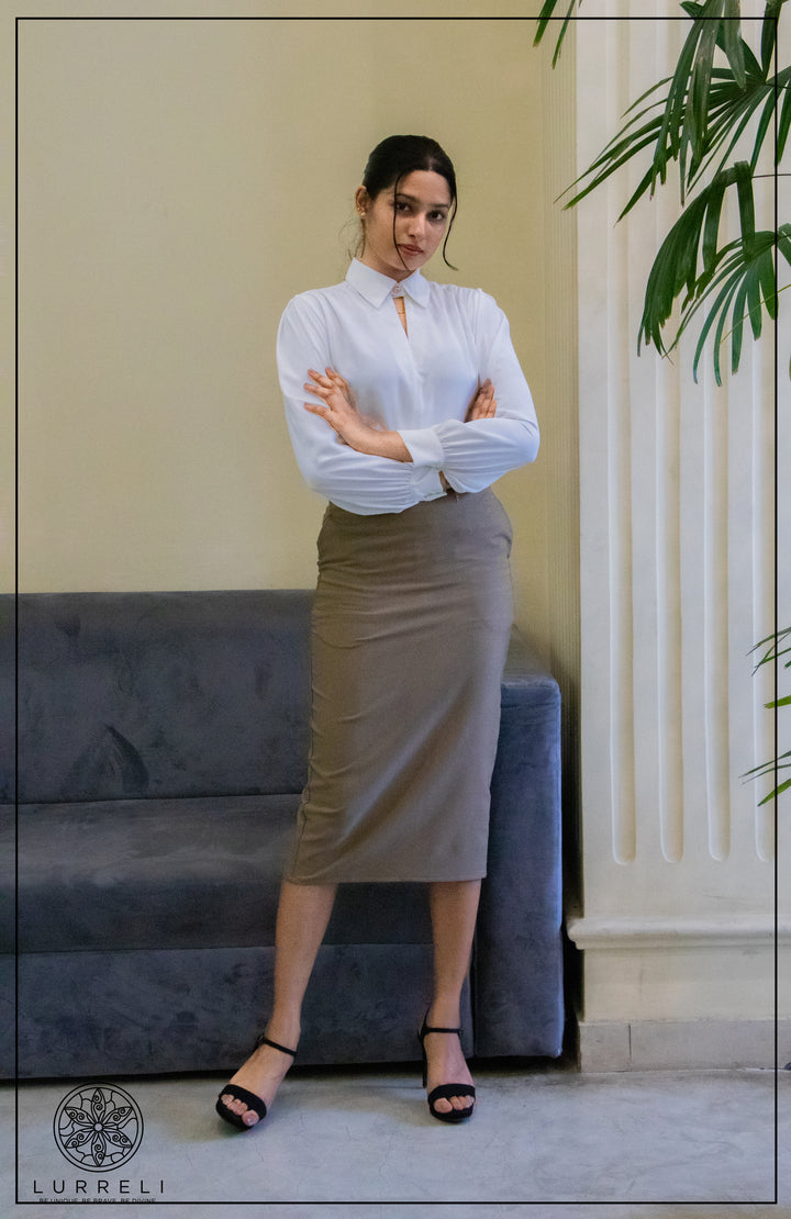 Solid Work Wear Blouse