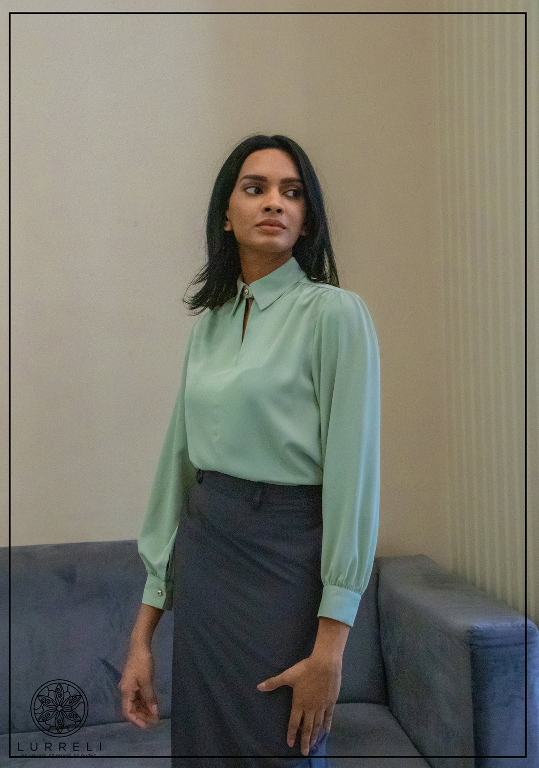 Solid Work Wear Blouse