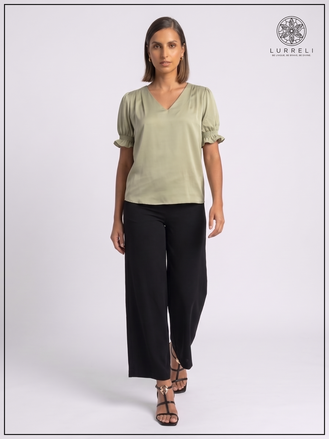 Luna Gather Sleeve Blouse