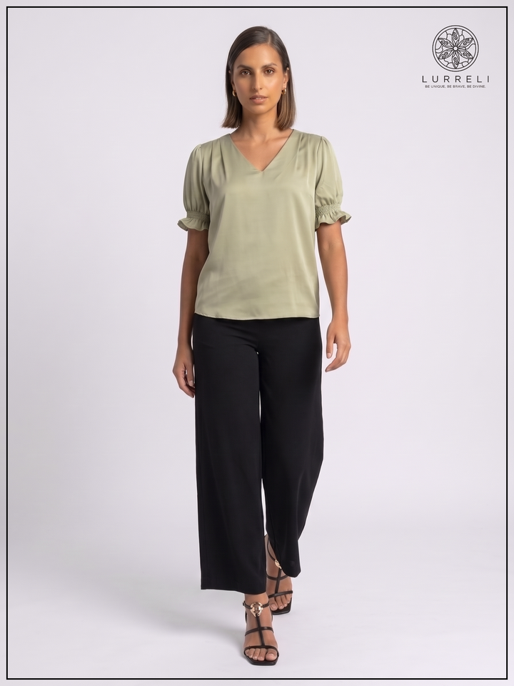 Luna Gather Sleeve Blouse