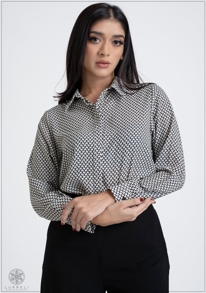 Long Sleeve Printed Shirt