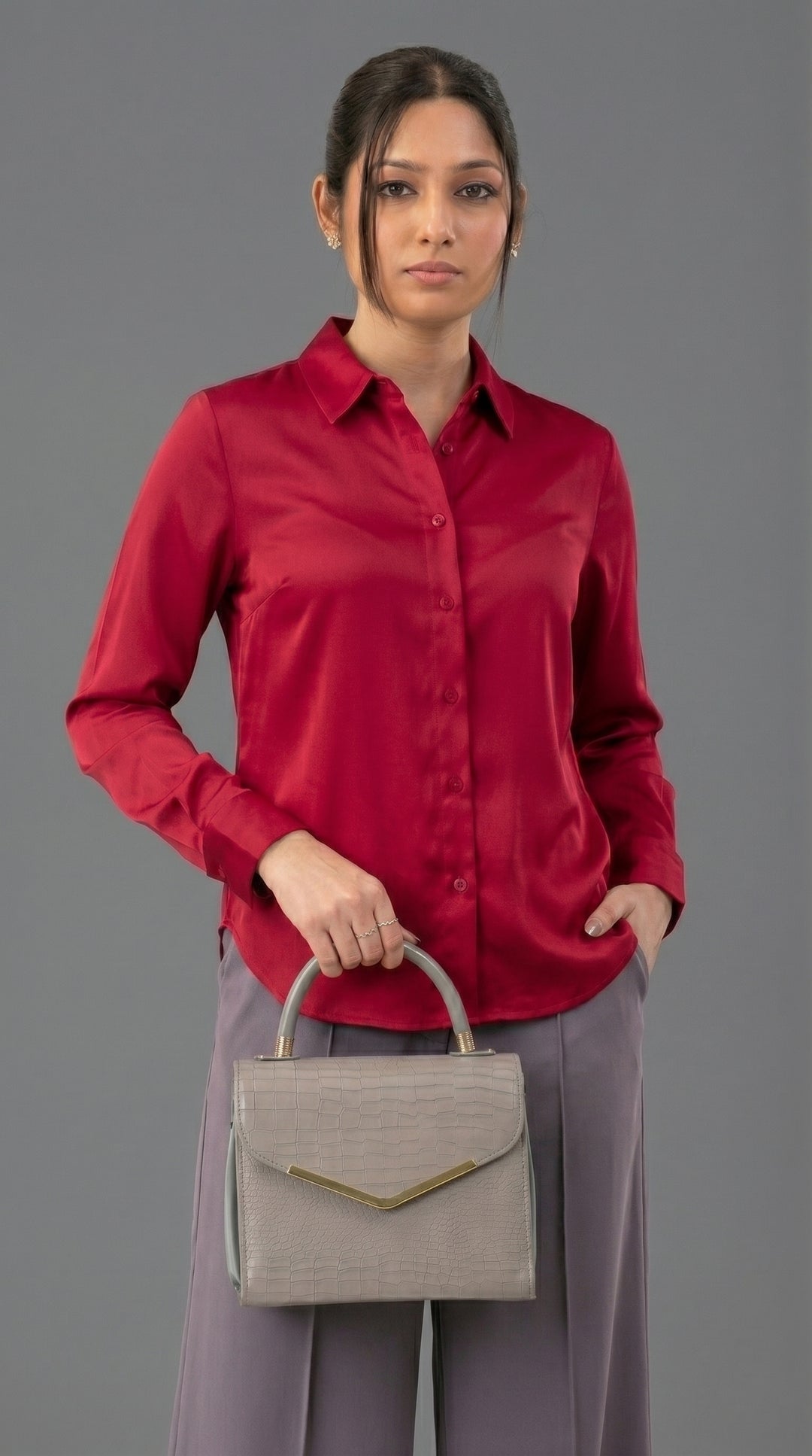 Solid Work Wear Blouse