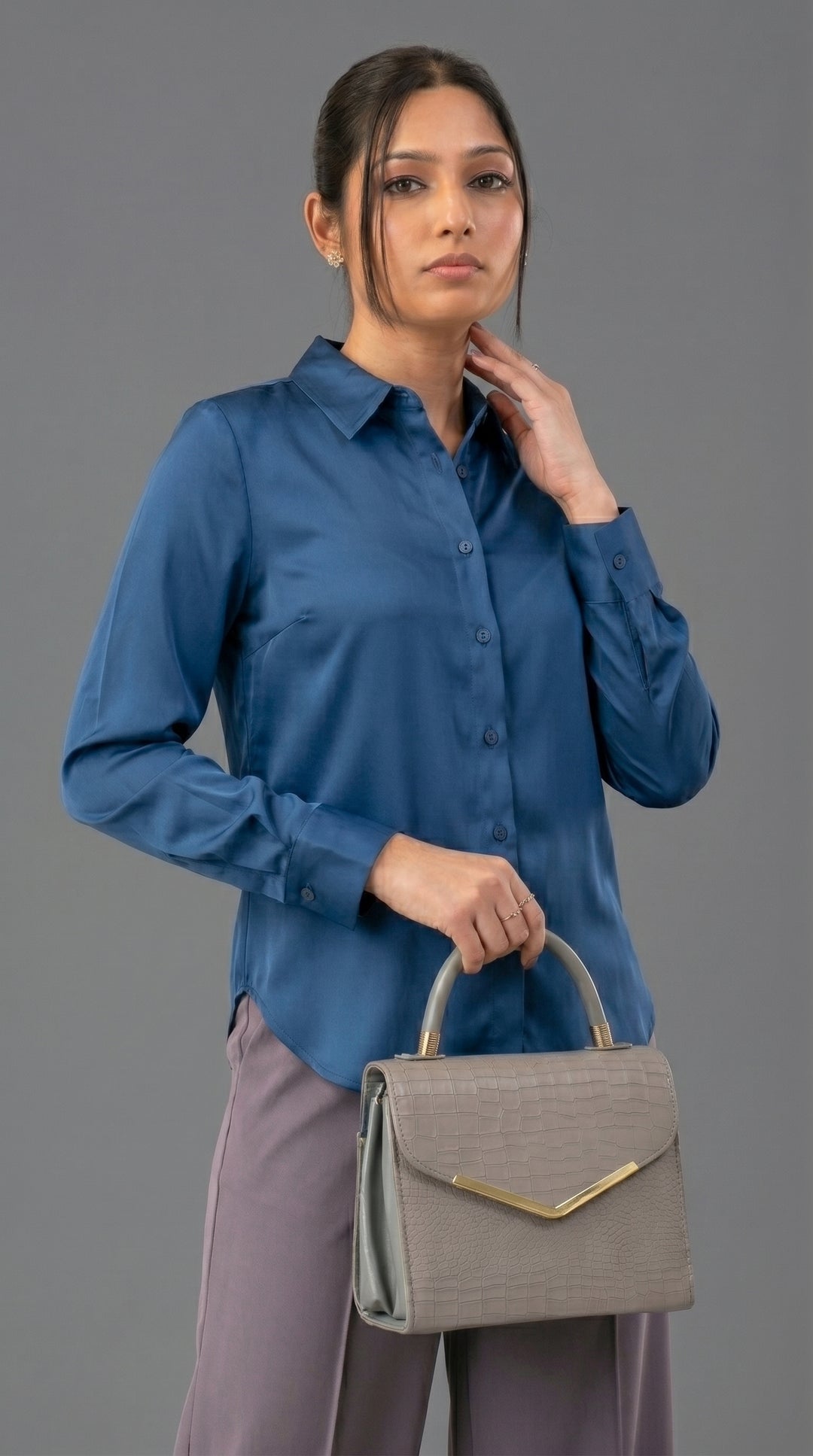 Solid Work Wear Blouse