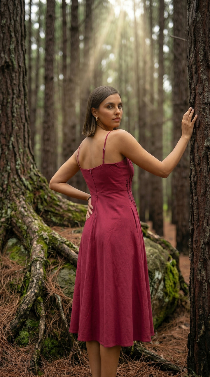 Serifine Floral Embellished Maxi Dress