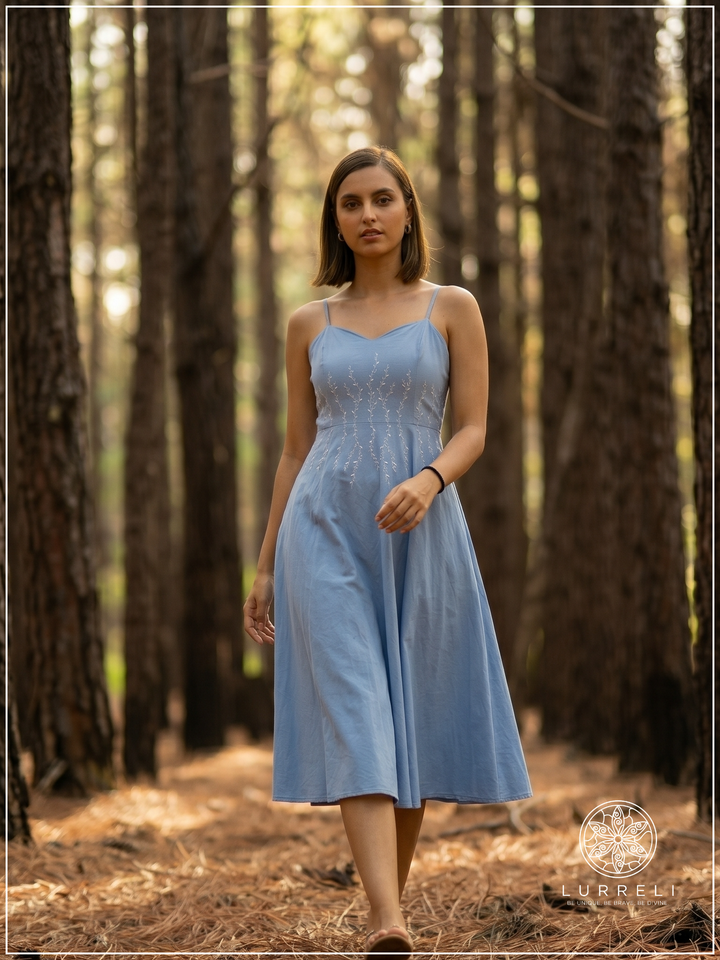 Serifine Floral Embellished Maxi Dress