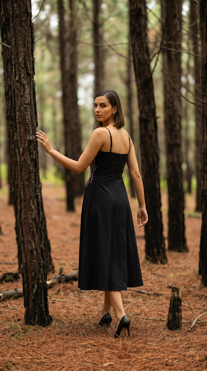 Serifine Floral Embellished Maxi Dress